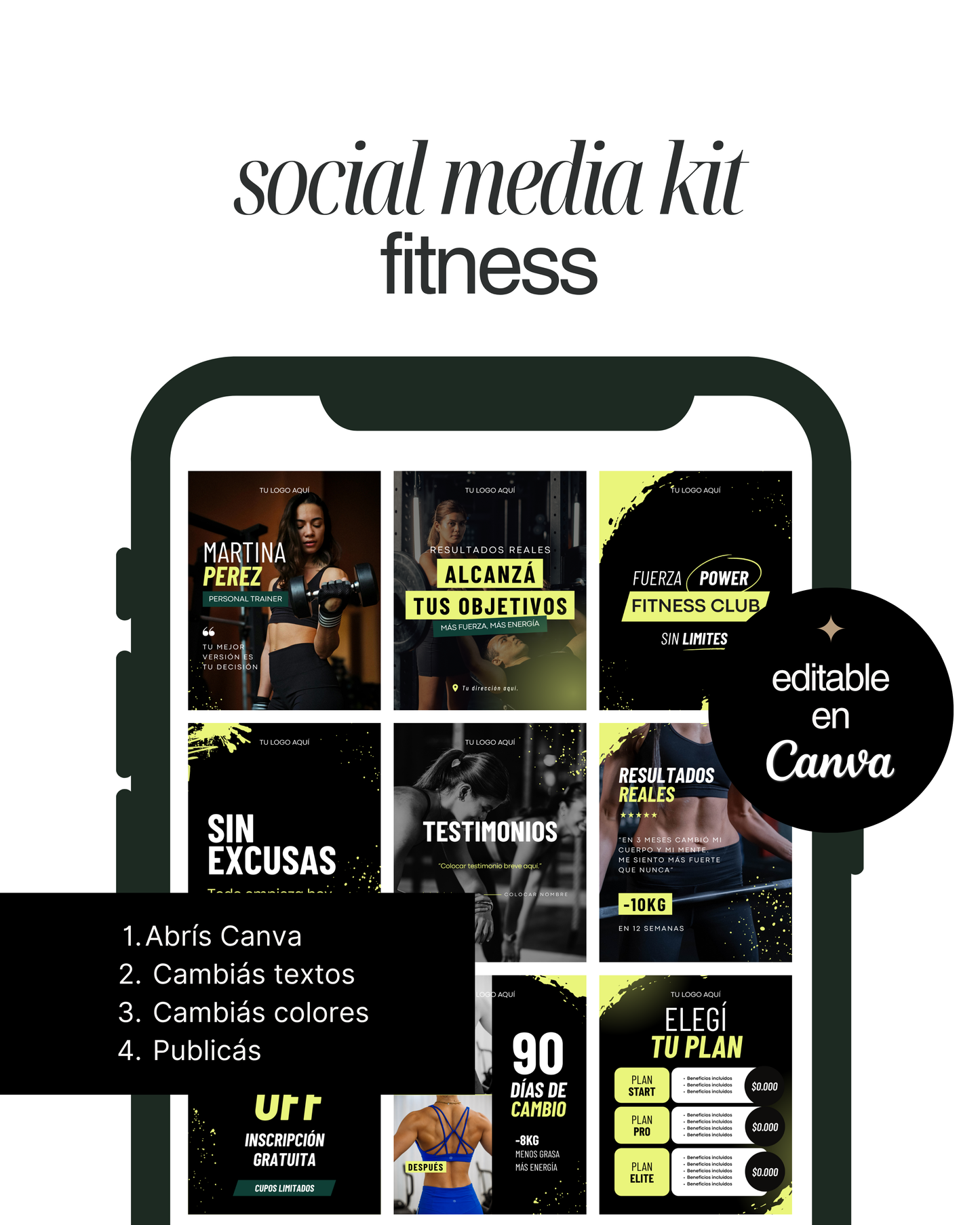 Pack Canva - Fitness