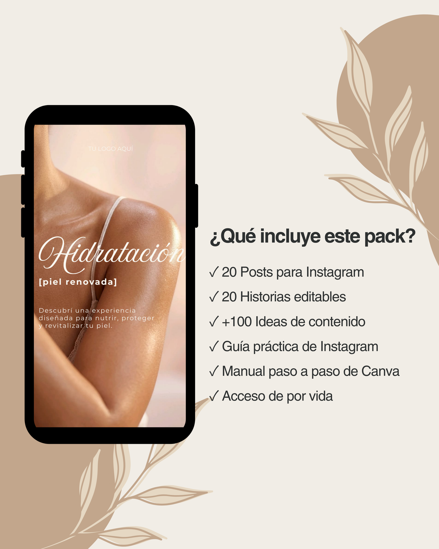 Kit de plantillas editables para Cosméticas