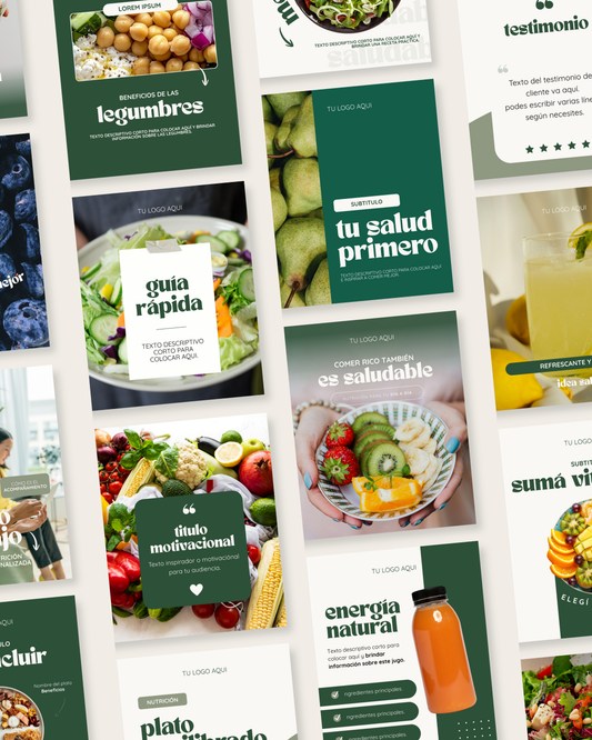 Pack Canva - Nutrición