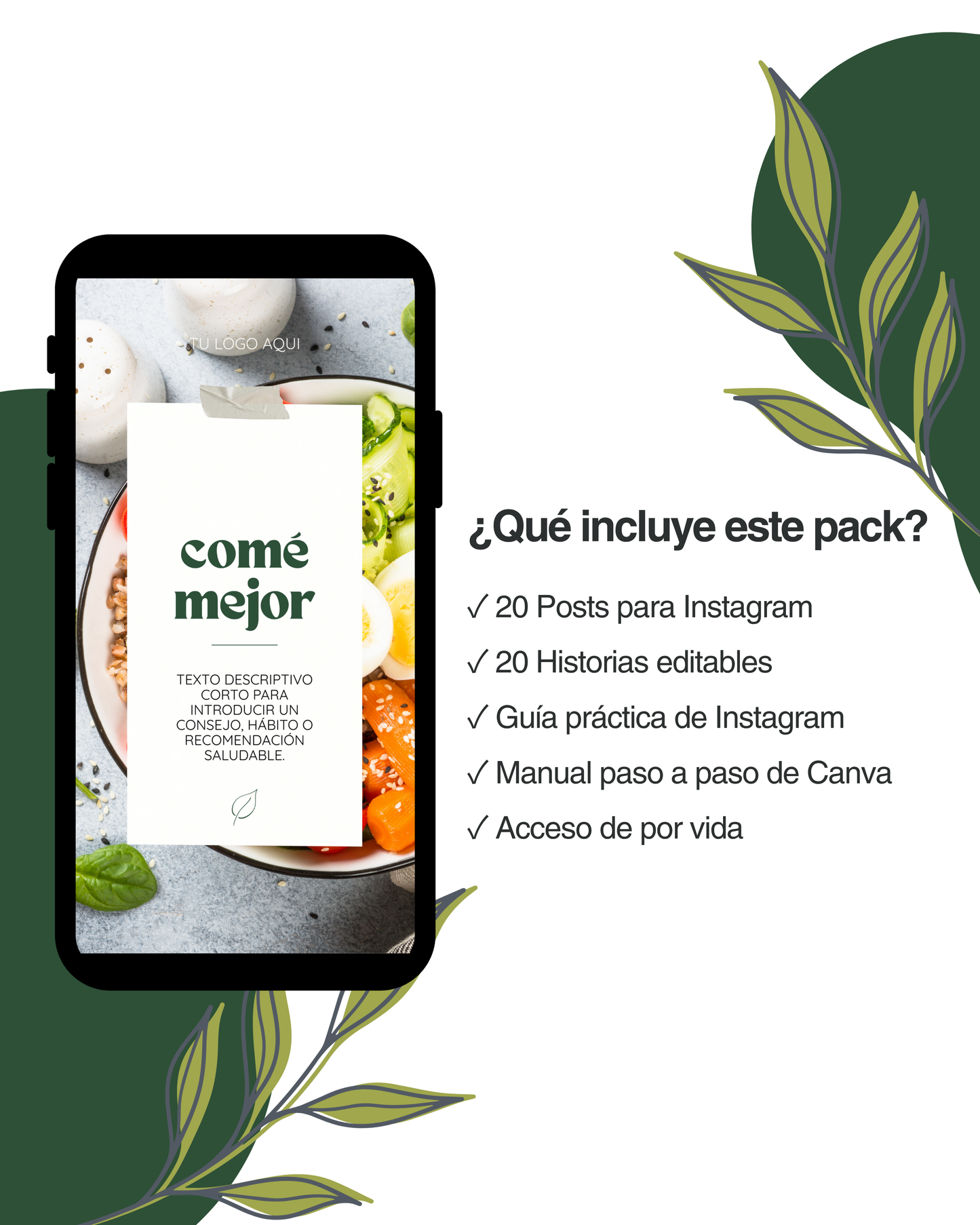 Pack Canva - Nutrición