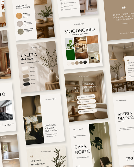 Pack Canva - Diseño de interiores