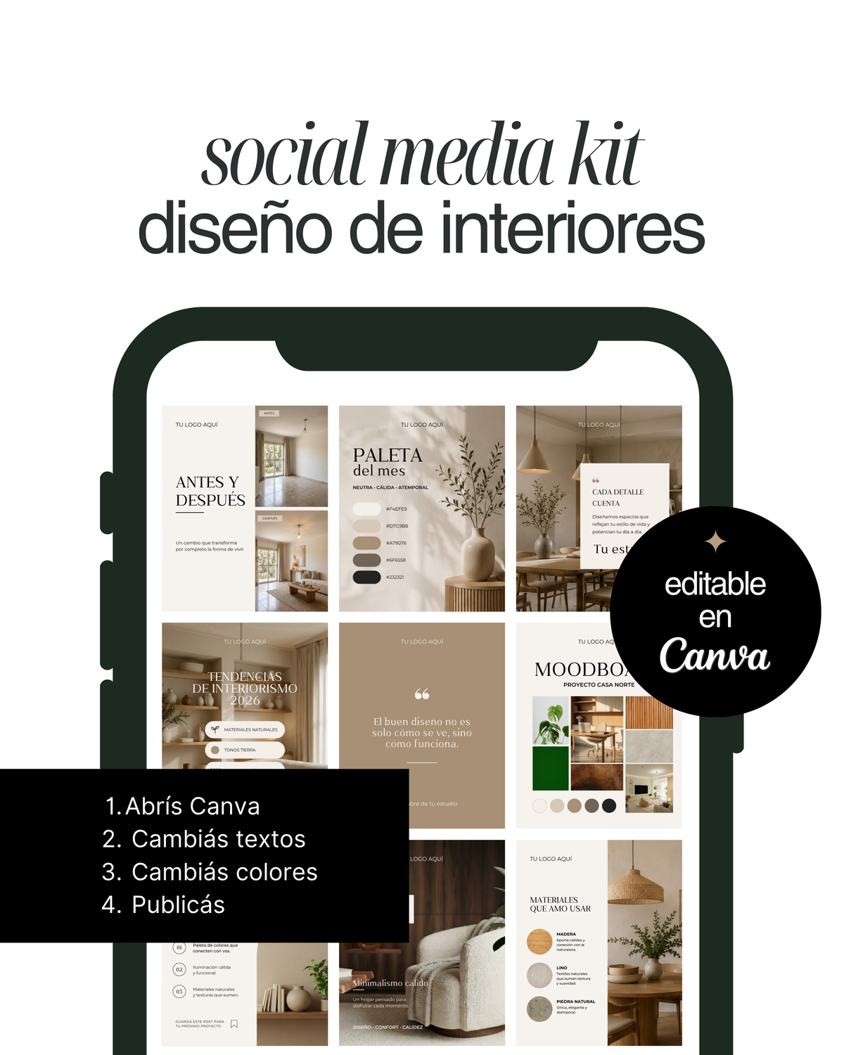 Pack Canva - Diseño de interiores