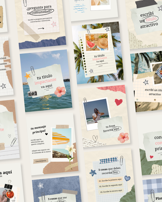 Pack Canva - Estilo Scrapbook