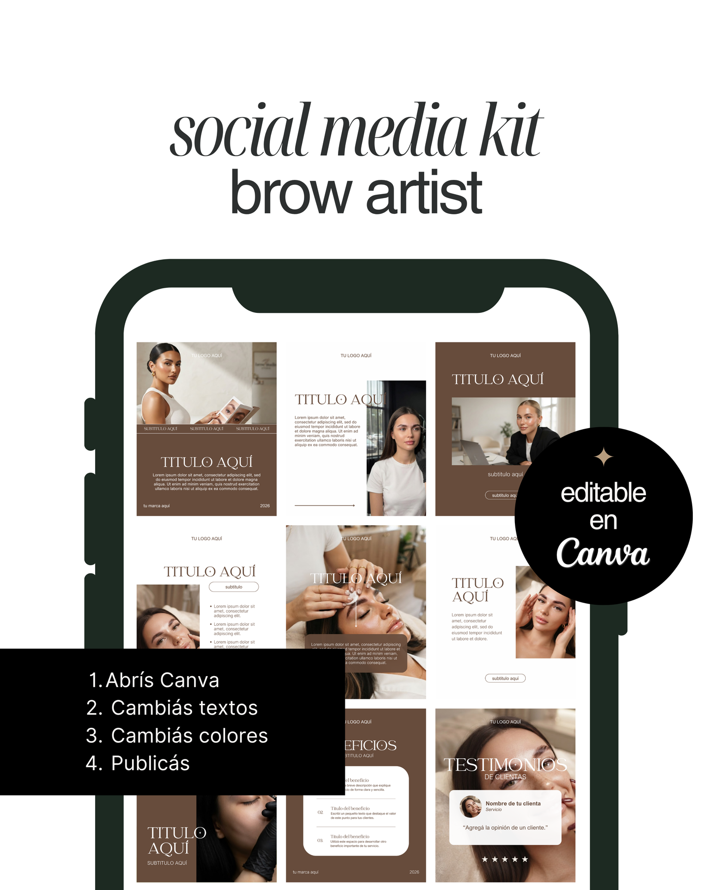 Pack Canva - Brow Artist